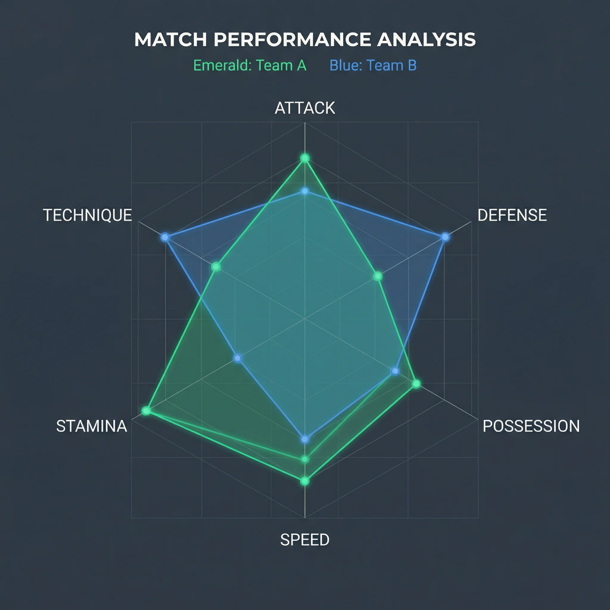 曼城球队能力雷达图数据分析